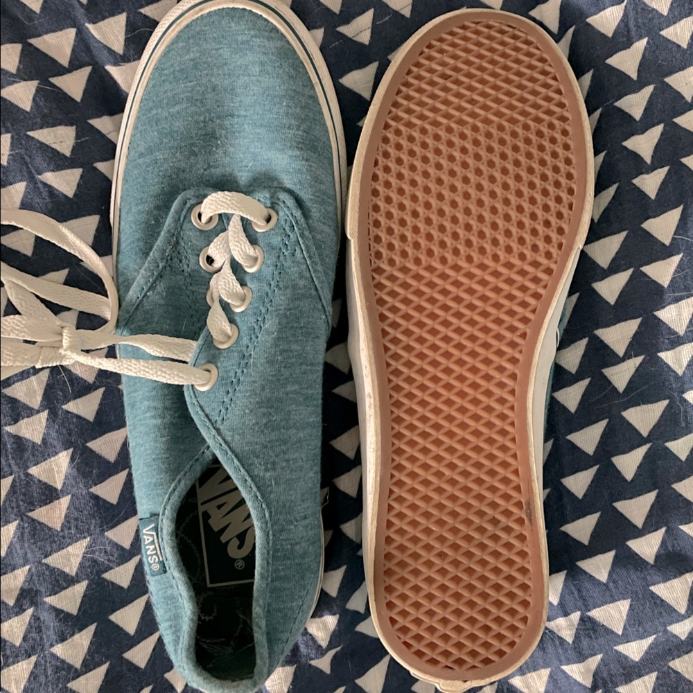 6.5W Teal Heather Vans